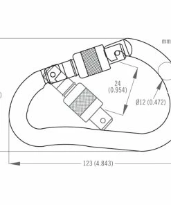 DMM 12mm Boa Steel Screwgate