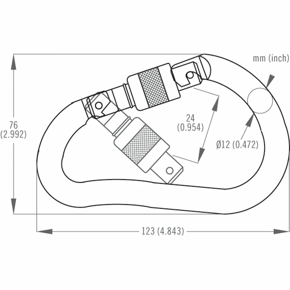 DMM 12mm Boa Steel Screwgate