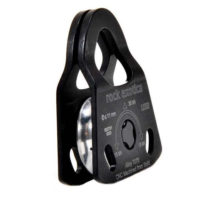 Rock Exotica Mini Machined Pulley - Single Sheave - Image 2